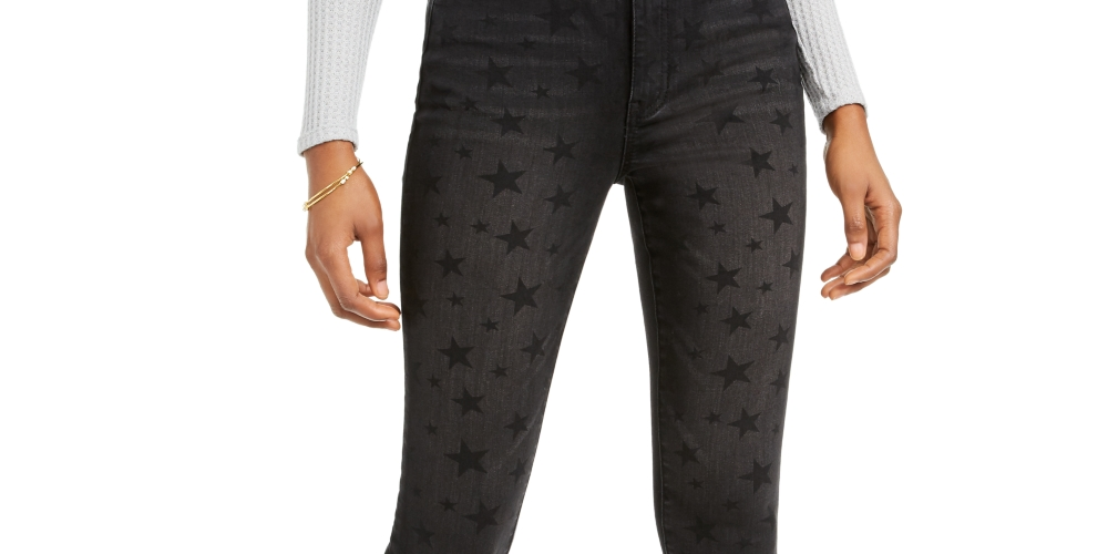 Kendall + Kylie Women's Star Skinny Ankle Jeans Charcoal Size 31