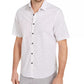 Alfani Men's Digital Print Collared Button Down Shirt White Size XX-large