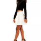 City Studios Women's Ruffled Long Sleeve Mock Mini A-Line Dress Black Size 1