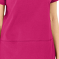 Karen Scott Women's Cotton Topstitched Top Pink Size X-Small