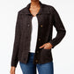 Karen Scott Women's Button Front Shawl Collar Cardigan  Black Size Small