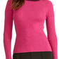 Rachel Roy Women's Glitter Long Sleeve Crew Neck Sweater Pink Size X-Small