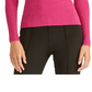 Rachel Roy Women's Glitter Long Sleeve Crew Neck Sweater Pink Size X-Small