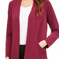 Alfani Women's Open Front Cardigan Wine Size X-Large