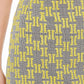 Kasper Women's Houndstooth Knee Length Pencil Skirt Yellow Size 8 Petite