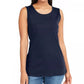 Karen Scott Women's Cotton Tank Top  Blue Size Small