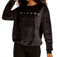 Love Tribe Junior's Friends Plush Sweatshirt Black Size X-Small