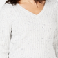 Karen Scott Women's Cable Knit V Neck Sweater White Size X-Small
