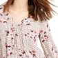American Rag Junior's Crochet Trim Peasant Top Pink Multi Size XX-Large