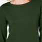 Karen Scott Women's Button Shoulder Sweater Green Size X-Large