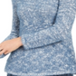 Style & Co Women's Marled Eyelash Sweater Blue Size PP