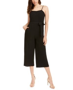 Q & A Women's Sweetheart Jumpsuit Black Size Small