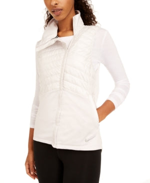 Nike Women's Fitness Quilted Vest WhiteSize X-Small
