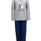 Family Pajama Women's Matching Big & Tall Fleece Navidad Family Pajama Set holiday lights Red Size 1XB