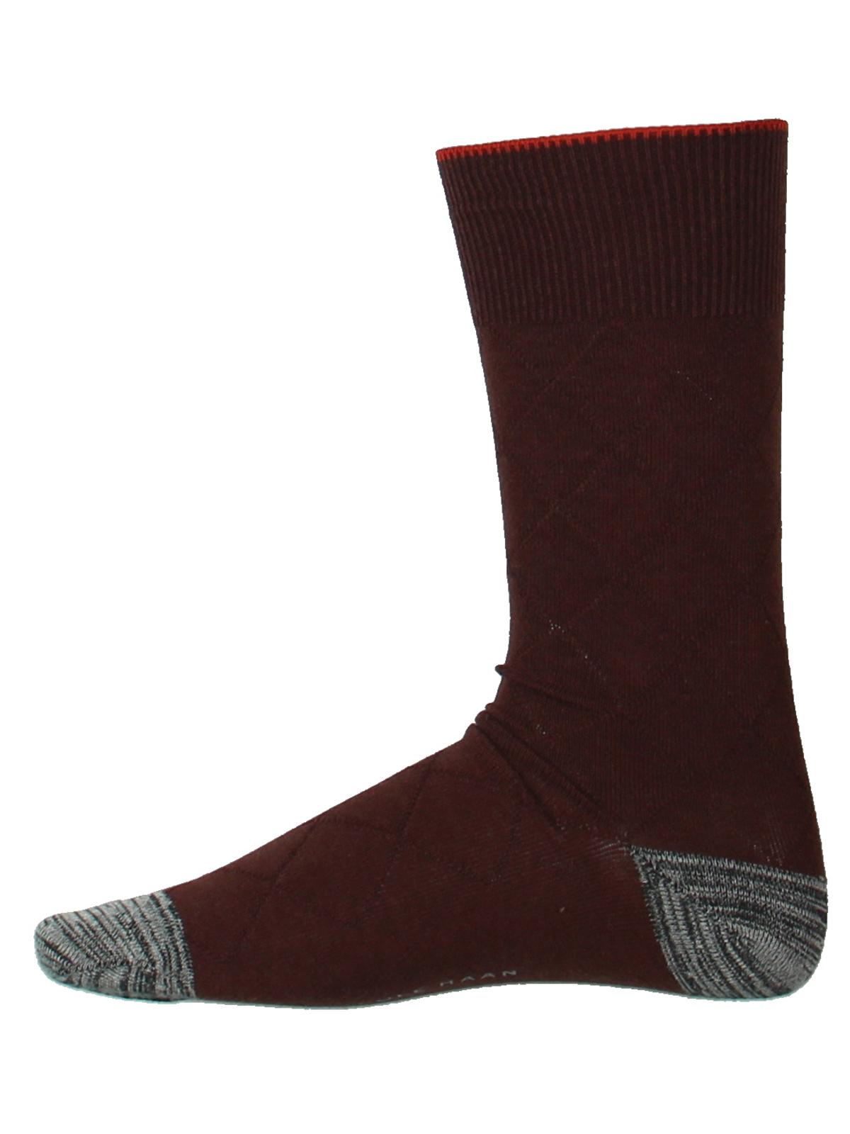 Cole Haan Men's Diamond Trouser Dress Socks Brown Size 7-12