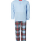 Family Pajamas Women's Matching Kids Mix It Tartan Set Blue Size 8