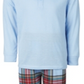 Family Pajamas Women's Matching Kids Mix It Tartan Set Blue Size 8