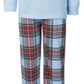 Family Pajamas Women's Matching Kids Mix It Tartan Set Blue Size 8