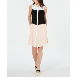 Alfani Women's Tiered Shirtdress Orange Size 8 Petite