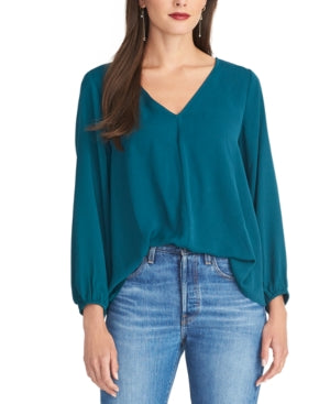 Rachel Roy Women's Kaylee Top Green Size X-Large