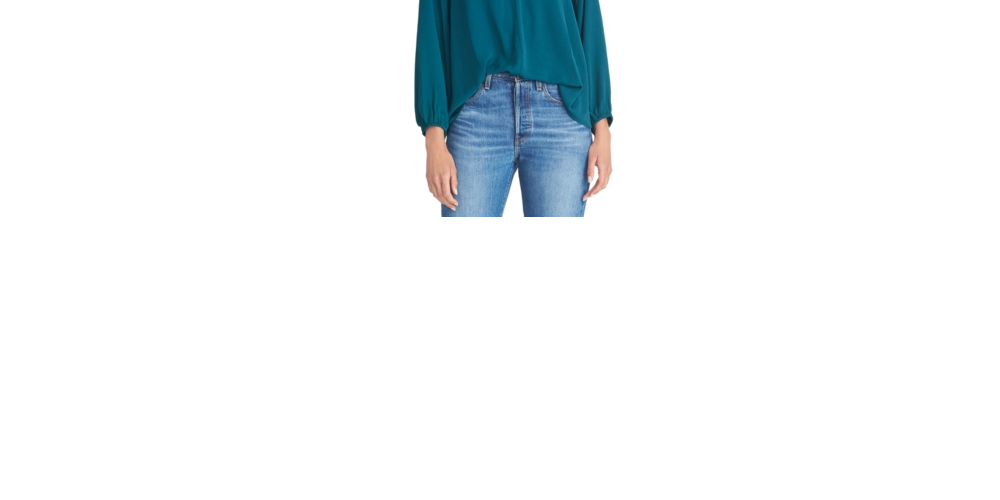 Rachel Roy Women's Kaylee Top Green Size X-Large