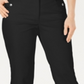 Karen Scott Women's Button Hem Capri Pants Black Size 10 Petite