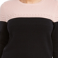 Charter Club Women's olorblocked Button Trim Sweater Pink Size Petite Small