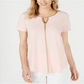 JM Collection Women's Metallic-Trim Tunic Pink Size Petite S