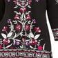 JM Collection Women's 3/4 Sleeve Embellished Top Black Size-Petite S