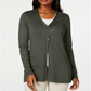 Karen Scott Women's Long Cardigan Green Teal Size Medium