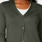 Karen Scott Women's Long Cardigan Green Teal Size Medium