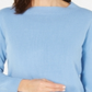 Karen Scott Women's Bateau Neck Long Sleeve Sweater Blue Size XX-Large