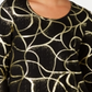 JM Collection Women's Printed T-Shirt  Black Size Small