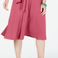 Charter Club Women's Tie Waist MIDI Dress Pink Size Large