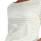 Charter Club Women's Cotton Striped Top White Size Medium