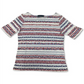 Karen Scott Women's Berry Print Top White Size Large