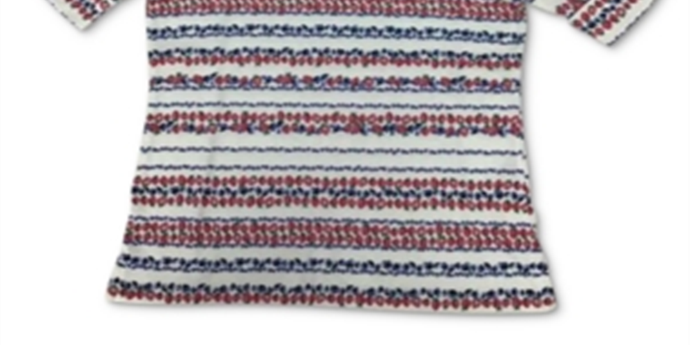 Karen Scott Women's Berry Print Top White Size Large