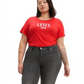 Levi's Women's Plus Tab Classic Perfect Tee Red Size 1X
