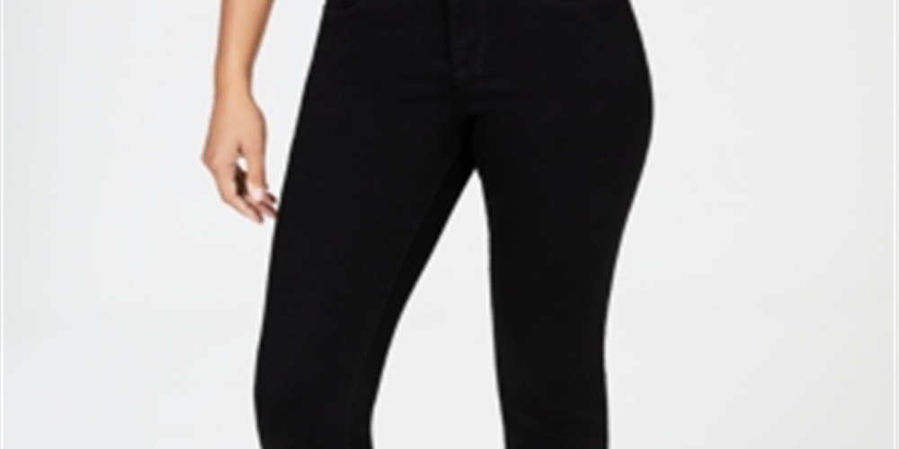 Charter Club Women's Tummy Control Bristol Capri Jeans Black Size 8