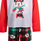 Ame Little & Big Girl's 2 Pc Minnie Mouse Plaid Pajama Set Red Size 8