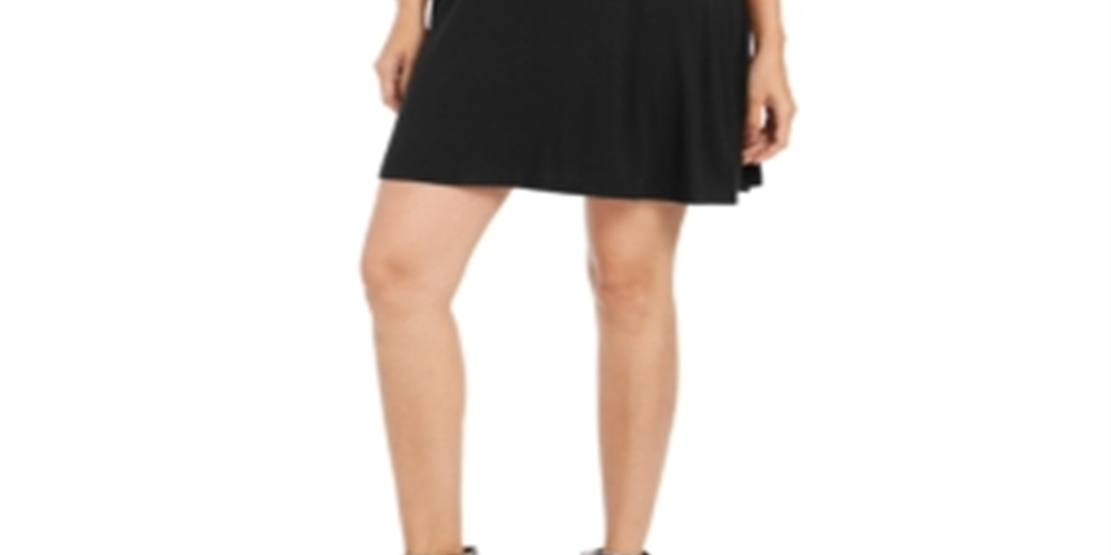 Style & Co Women's Swing Dress Black Size Petite M