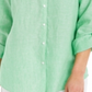 Charter Club Women's Linen Shirt  Green Size X-Small