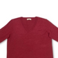 Style & Co Women's V Neck Band Hem Sweater Red Size XX-Large