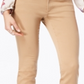 Thalia Sodi Women's Double Button Skinny Ankle Pants Brown Size 4