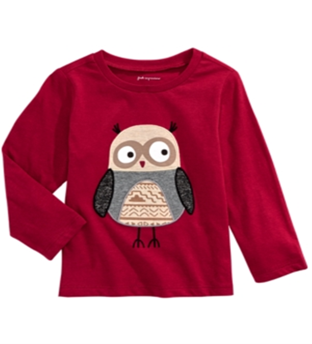 First Impressions Baby Boy's Cotton Little Owl T-Shirt Red Size 12MOS