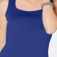 Karen Scott Women's Square-Neck Tank Top Blue Size Large