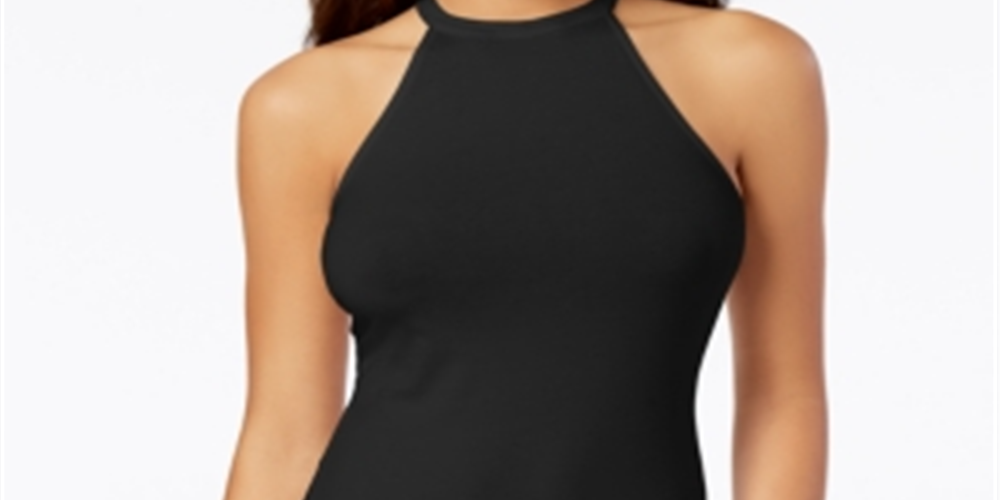 Guess Womne's Eco Elyza Cutaway-Shoulder Top Black Size X-Small