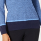 Karen Scott Women's Long-Sleeve Sweater Blue Size Petite Small