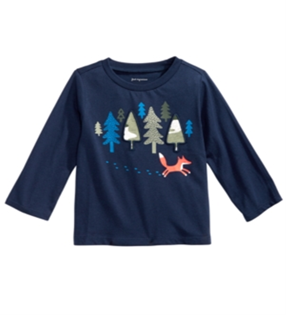 First Impressions Toddler Boy's Forest & Fox T-Shirt Blue Size 3T