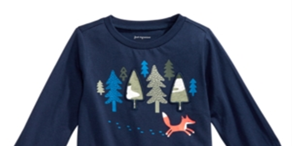First Impressions Toddler Boy's Forest & Fox T-Shirt Blue Size 3T